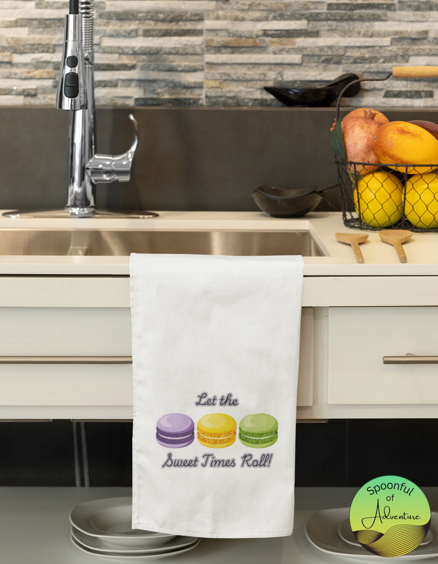 "Let the Sweet Times Roll!" Kitchen Towel