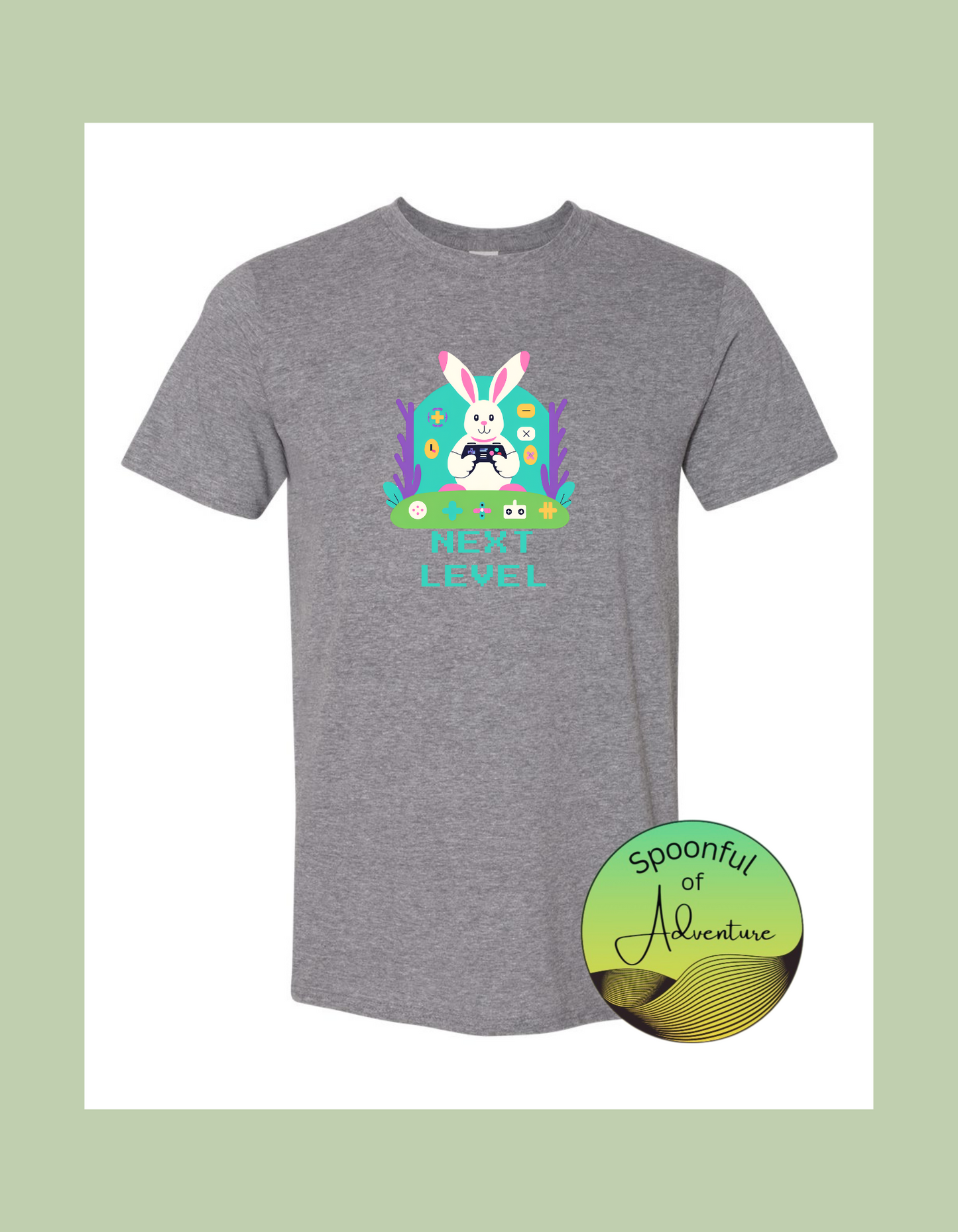T-Shirt - "Next Level" Gaming Easter Bunny