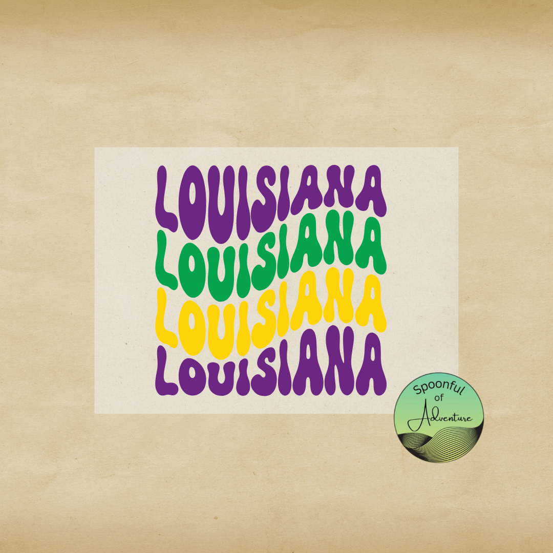 Ready to Press - Purple Green and Gold Louisiana