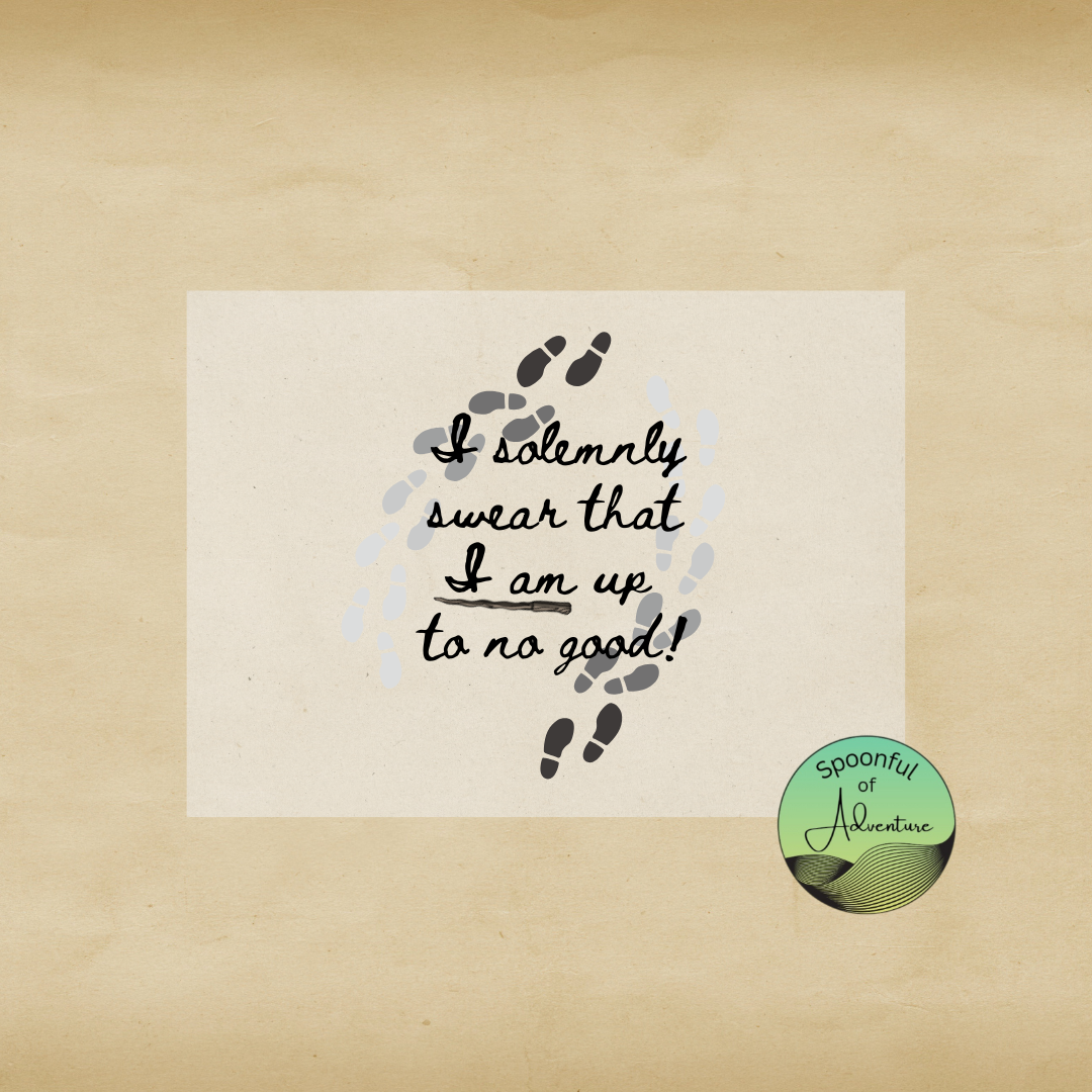Ready to Press - "I solemnly swear that I am up to no good!" (Black)