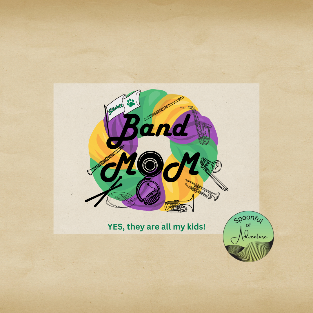 Ready to Press - "Band Mom" with King Cake and Musical Instruments