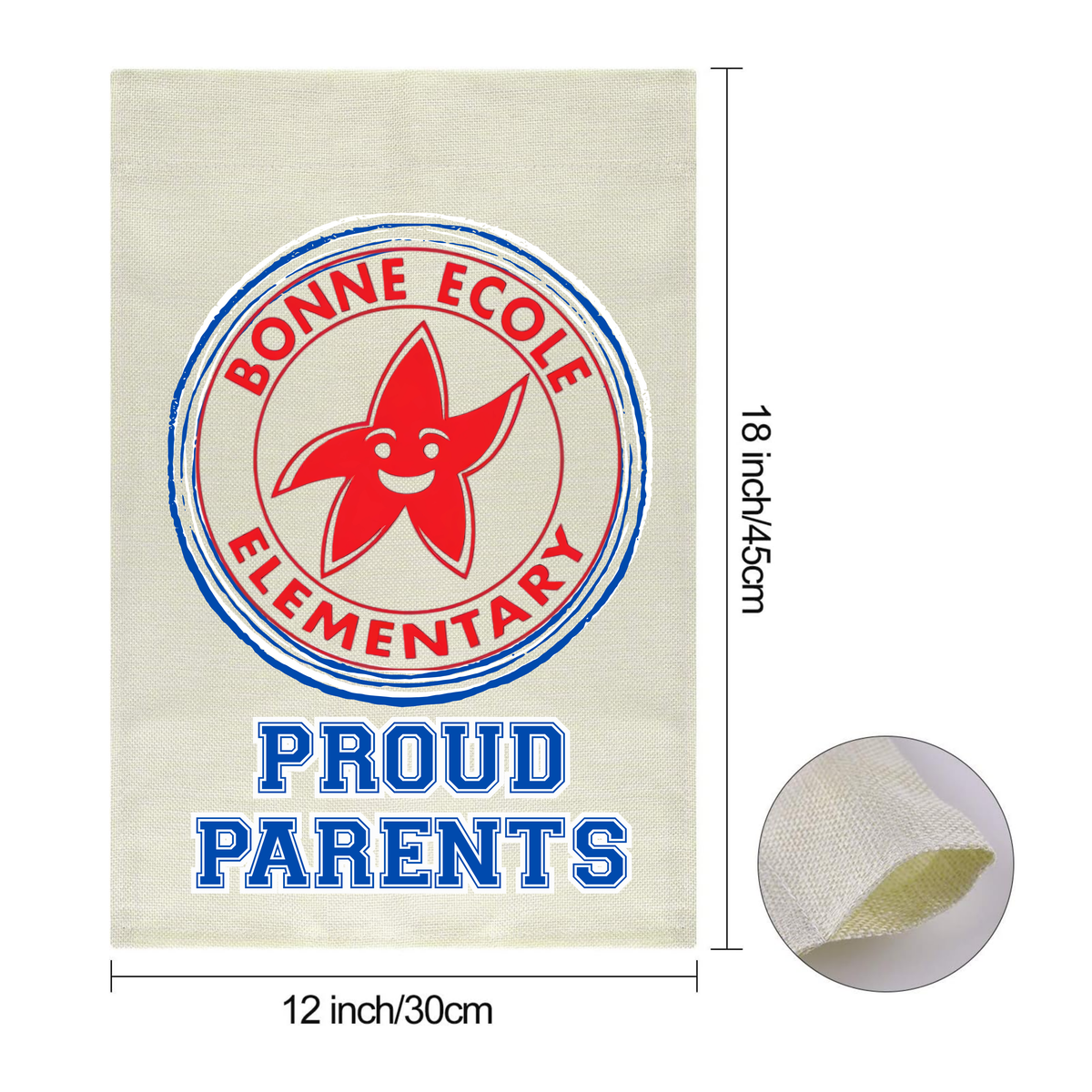 Garden Flag: Bonne Ecole Proud Parent