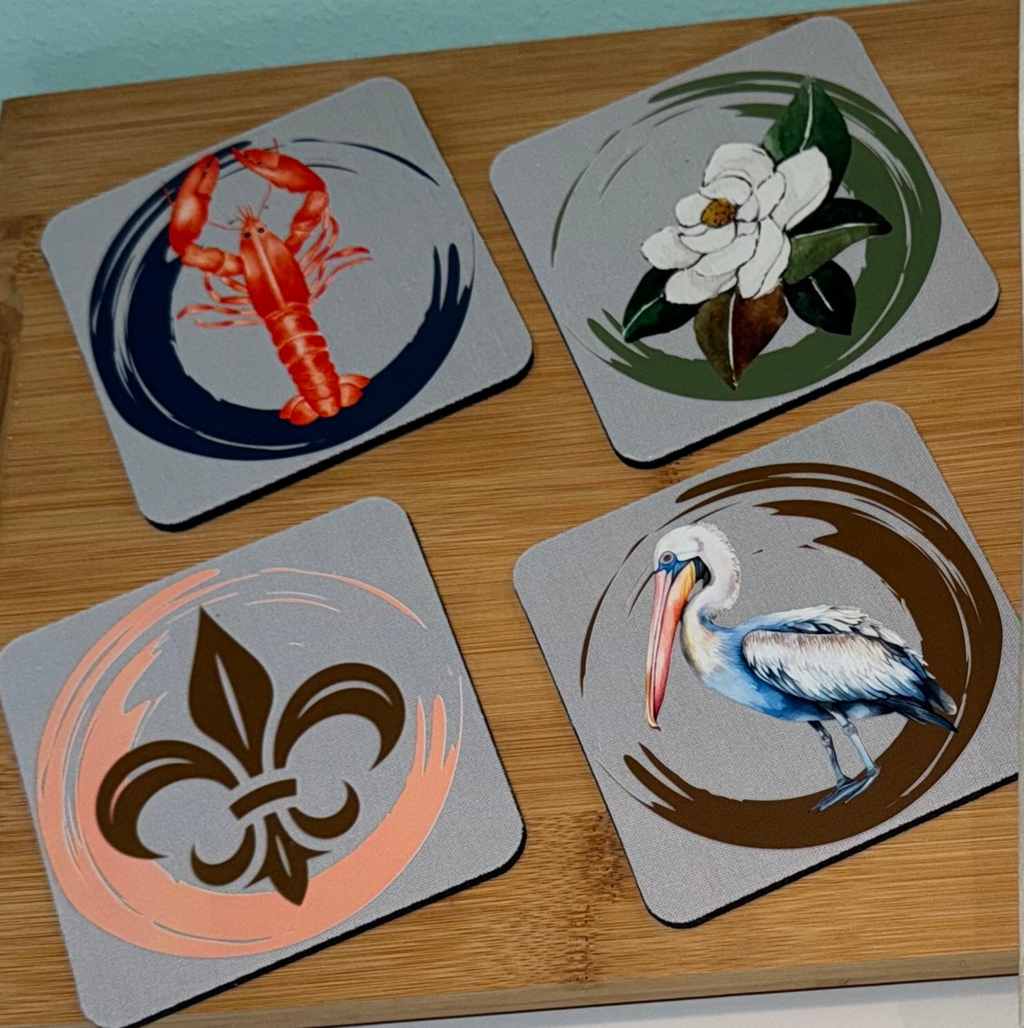 Louisiana Towel and Coaster Set