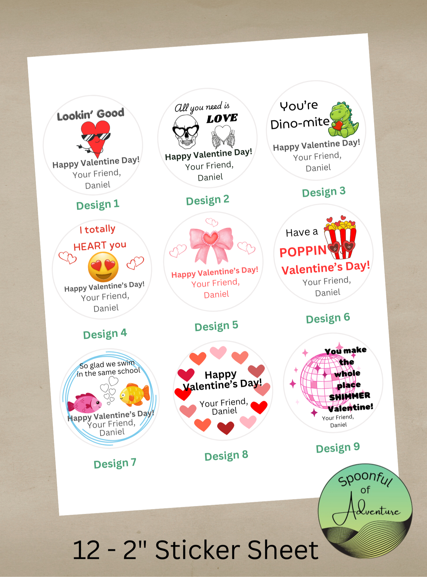 Valetine Labels