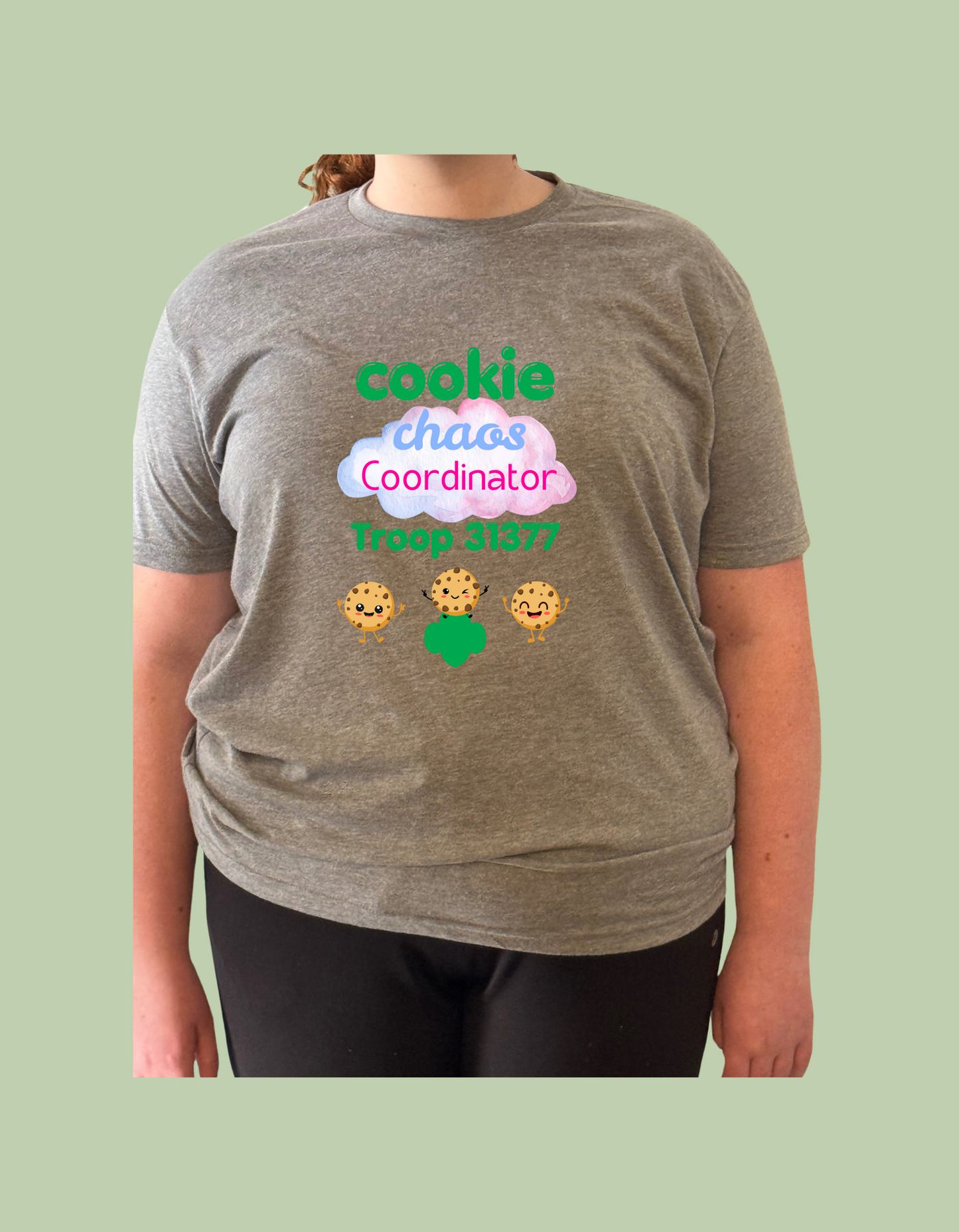 T-Shirt - "Cookie chaos coordinator Troop #####"