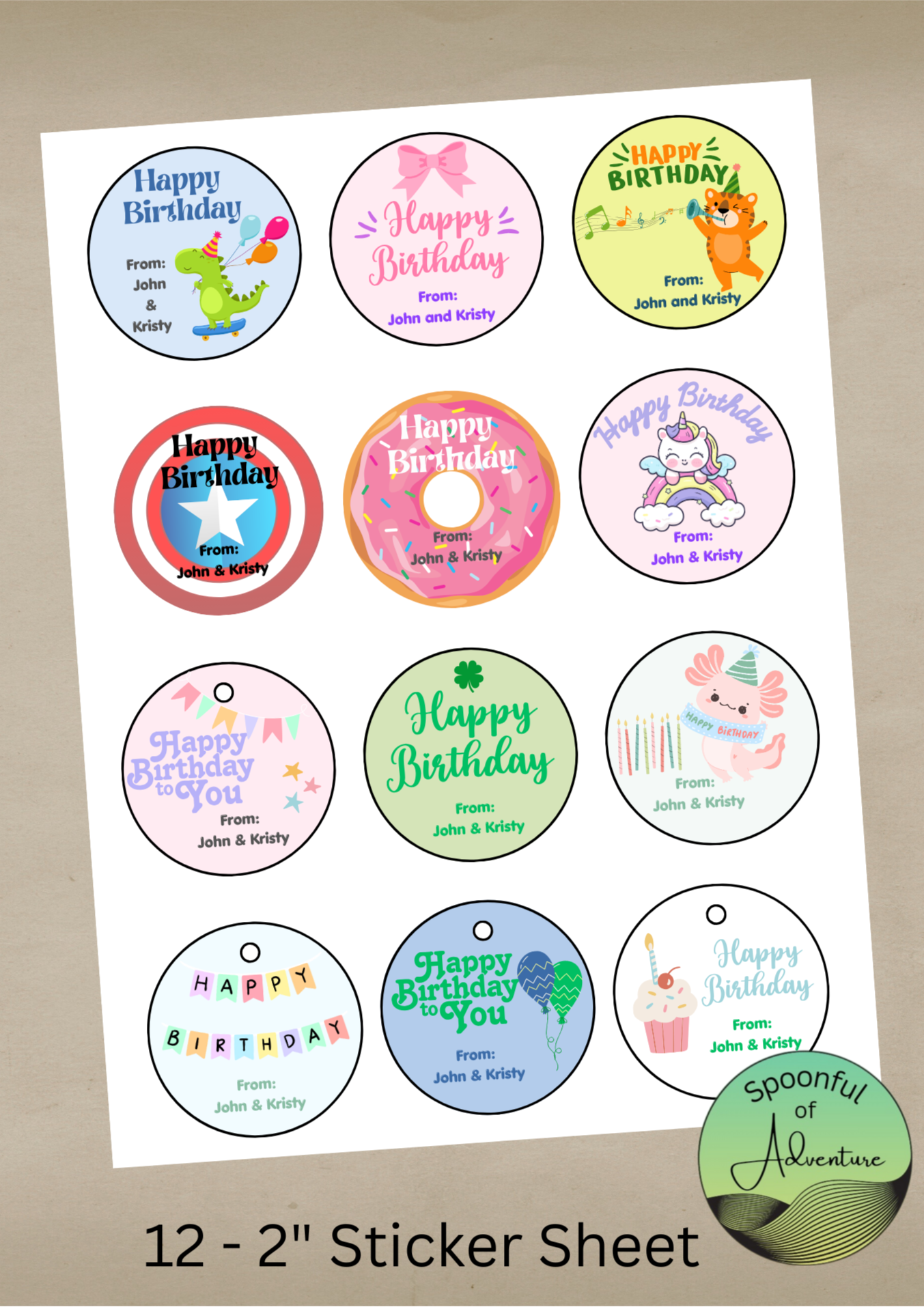 Birthday Gift Labels