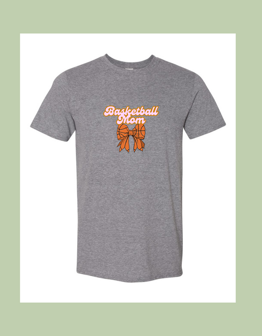T-Shirt - "Bastketball Mom" with Bow