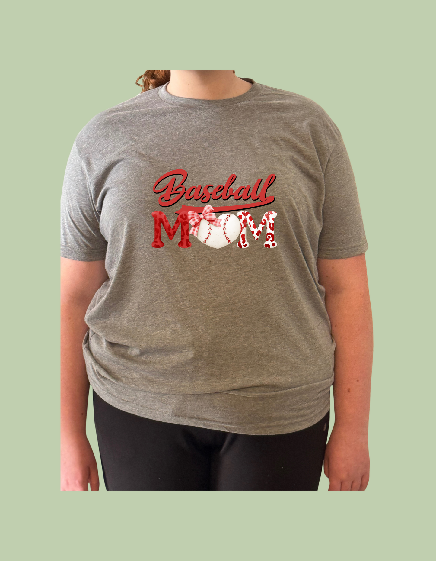 T-Shirt - "Baseball Mom" with Bow