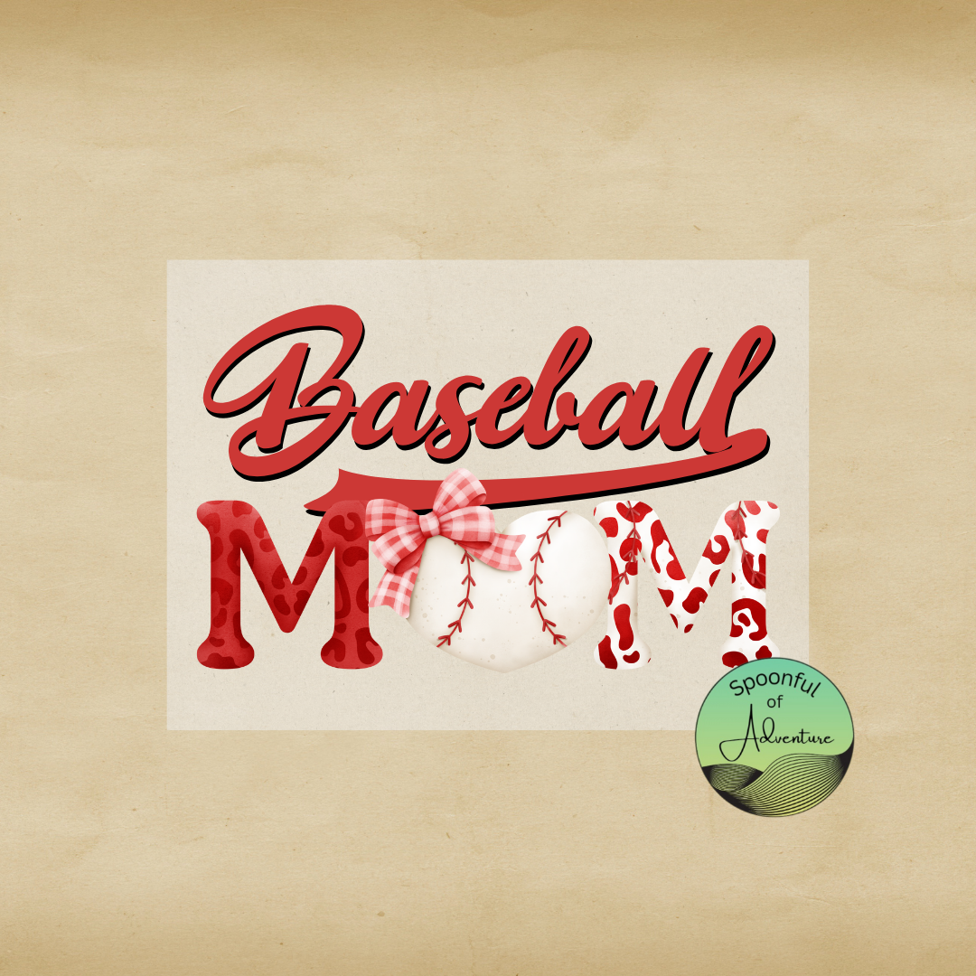 Ready to Press - Baseball Mom with Bow
