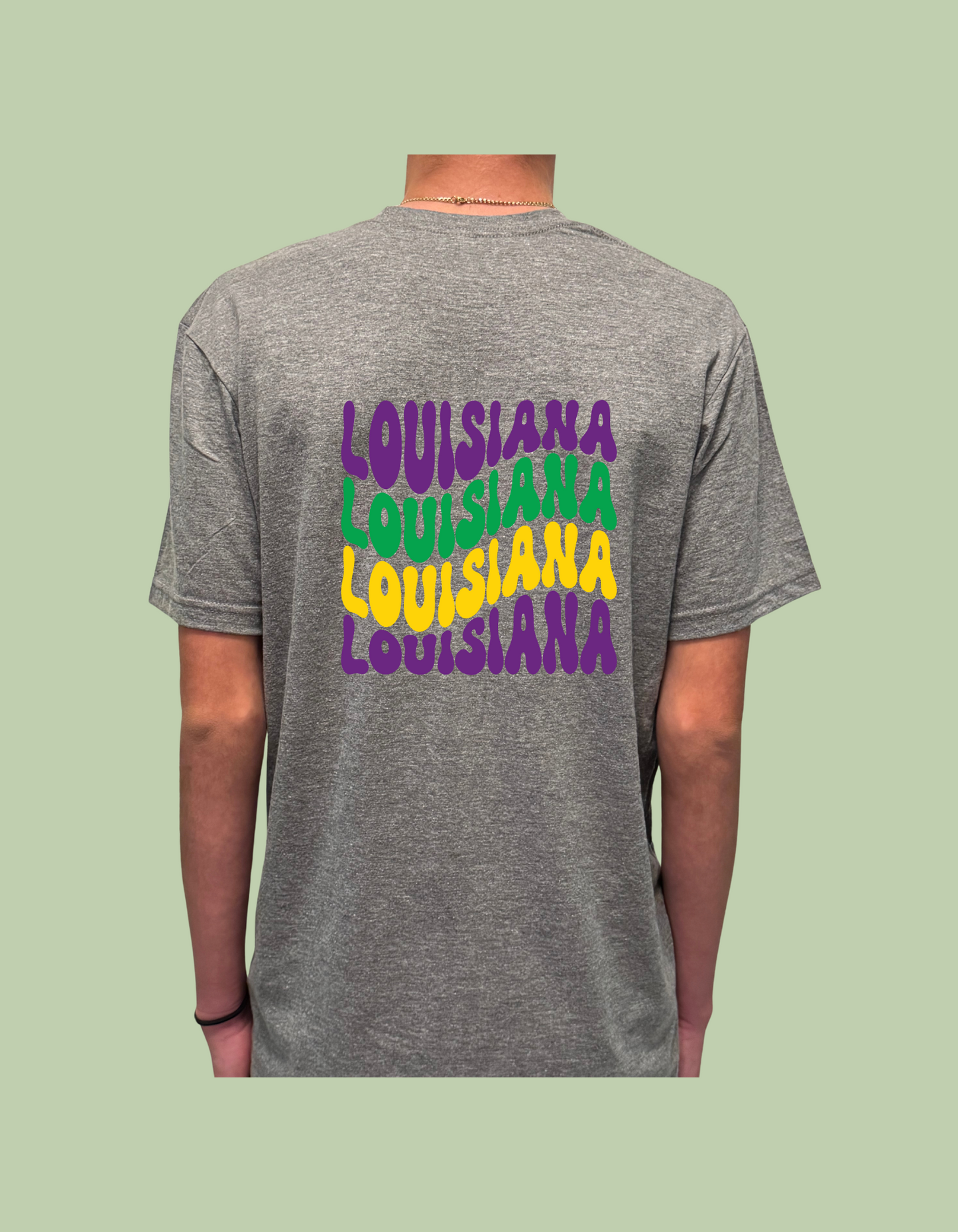 T-Shirt - Purple Green and Gold Louisiana