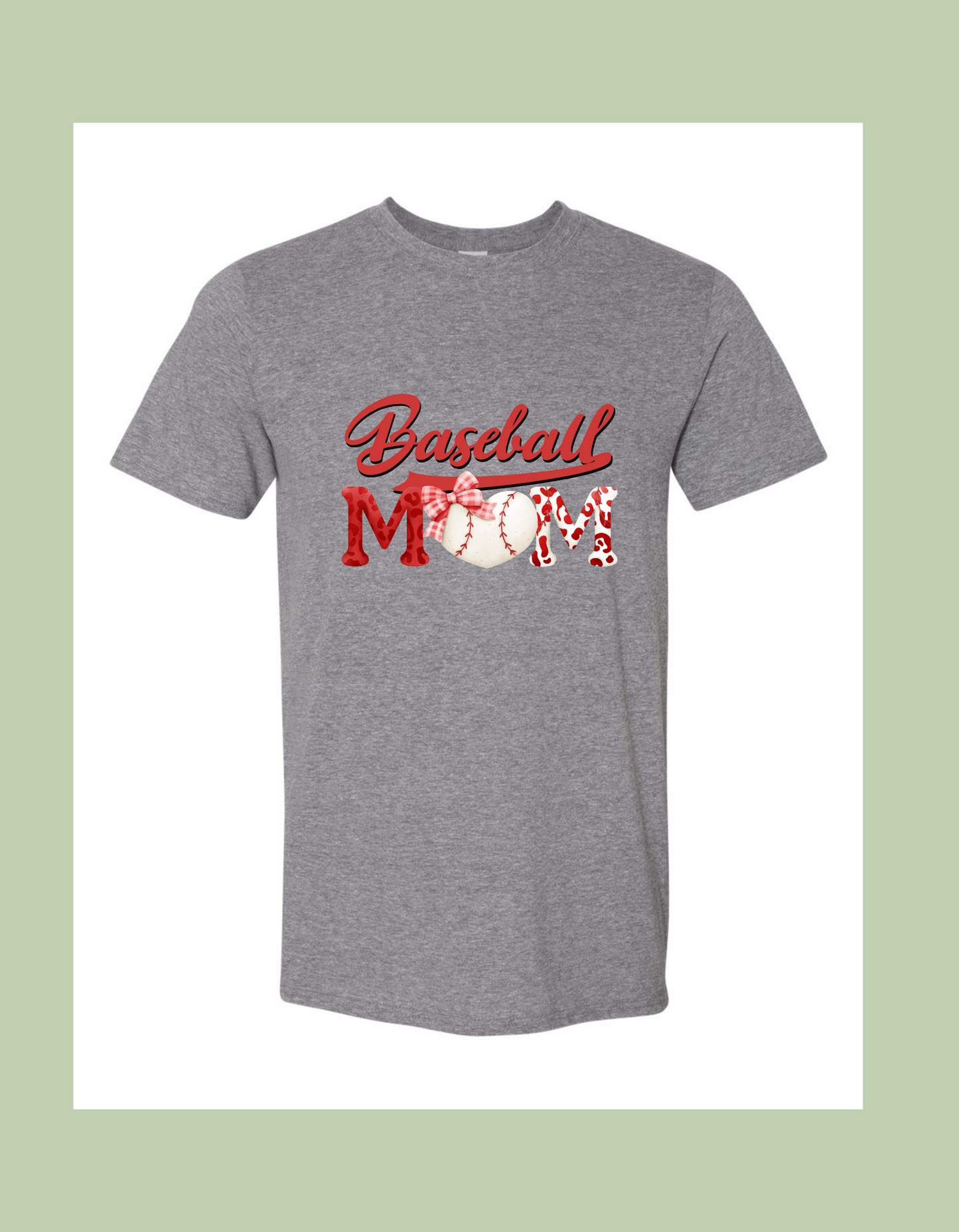 T-Shirt - "Baseball Mom" with Bow