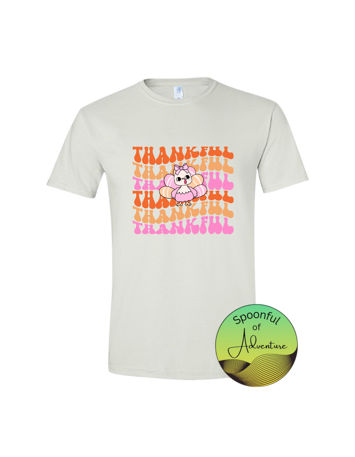 T-Shirt - "Thankful" with a Turkey