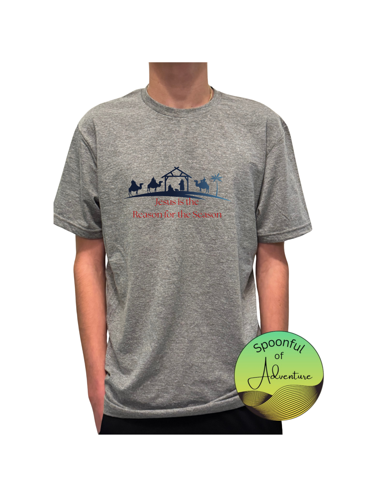 T-Shirt - "Jesus is the Reason for the Season" with Nativity