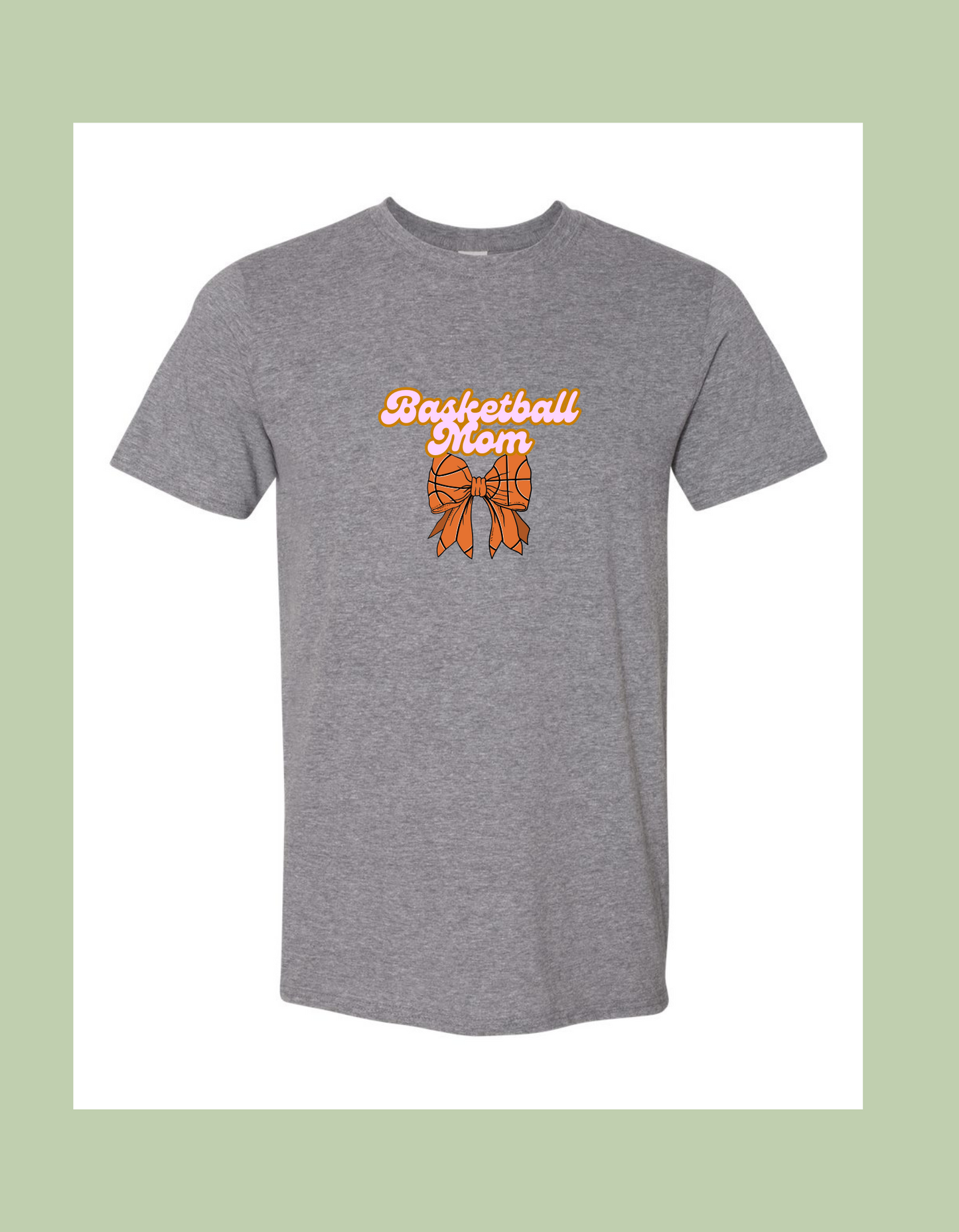 T-Shirt - "Bastketball Mom" with Bow